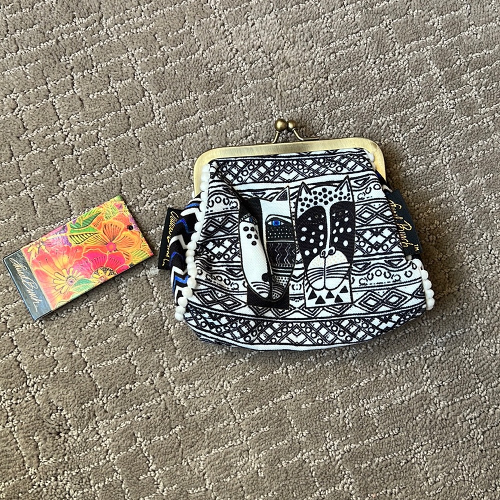 Laurel Burch Cat coin purse NWT